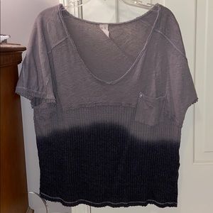 Free People tie-dye short sleeve